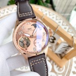 IWC- Fine men's watches Fully automatic mechanical movement, top 316 steel case and strap