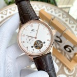 IWC- Fine men's watches Fully automatic mechanical movement, top 316 steel case and strap