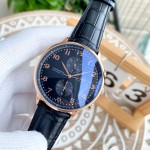 IWC- Fine men's watches Fully automatic mechanical movement, top 316 steel case and strap