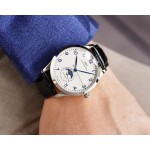 IWC- Moonphase Swiss ETA 2824-2 movement 316 stainless steel case