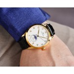 IWC- Moonphase Swiss ETA 2824-2 movement 316 stainless steel case