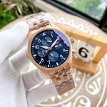 IWC- Pilot's Watch Chronograph "Captain Blue" Special Edition Automatic Mechanical Imported Movement