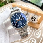 IWC- Pilot's Watch Chronograph "Captain Blue" Special Edition Automatic Mechanical Imported Movement