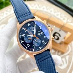 IWC- Pilot's Watch Chronograph "Captain Blue" Special Edition Automatic Mechanical Imported Movement