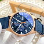 IWC- Pilot's Watch Chronograph "Captain Blue" Special Edition Automatic Mechanical Imported Movement