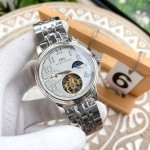 IWC- Fine men's watches Fully automatic mechanical movement, top 316 steel case and strap