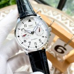 IWC- Las Vegas Roulette Top 316 stainless steel case strap with mineral super mirror