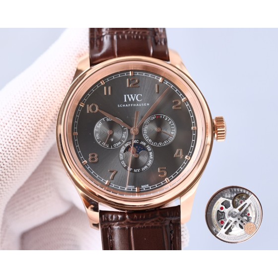IWC- Portuguese Collection German CNC machine open molded case and strap 82650 movement copy