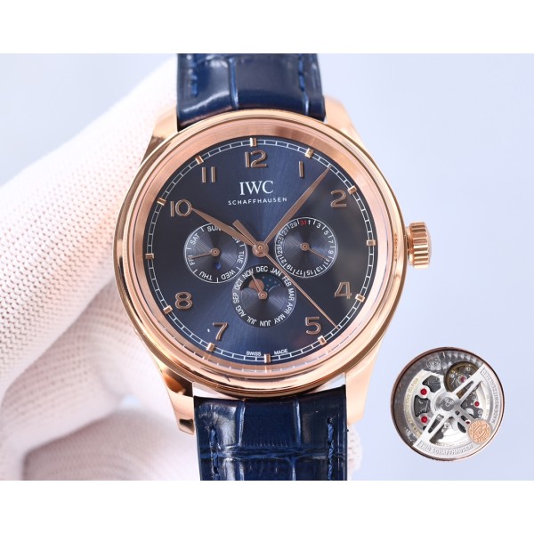 IWC- Portuguese Collection German CNC machine open molded case and strap 82650 movement copy