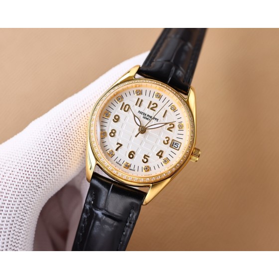 Patek Philippe Fashion Ladies Watch Simple Three Needle