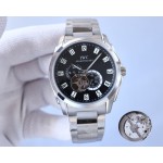 IWC- Built-in Japanese original 82s7 movement Sapphire scratch-resistant mirror 316 steel case Imported calfskin strap