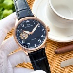 IWC- Fine men's watches Fully automatic mechanical movement, top 316 steel case and strap