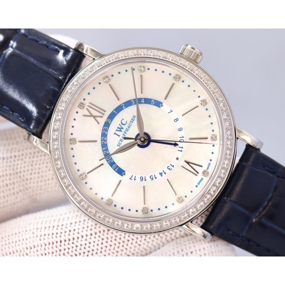 IWC- Portofino Men's Watch Movement EAT2836 in imported calfskin