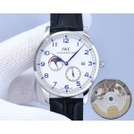 IWC- Fine men's watches Fully automatic mechanical movement, top 316 steel case and strap
