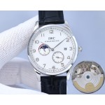 IWC- Fine men's watches Fully automatic mechanical movement, top 316 steel case and strap