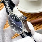 IWC- nylon canvas strap universal pilot automatic mechanical vintage racing themed chronograph