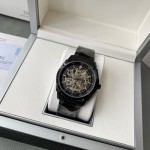 IWC- Simple three-hand skeleton men's boutique watch Automatic Japan Citizen 82S0 skeleton movement