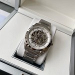 IWC- Simple three-hand skeleton men's boutique watch Automatic Japan Citizen 82S0 skeleton movement