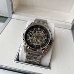 IWC- Simple three-hand skeleton men's boutique watch Automatic Japan Citizen 82S0 skeleton movement