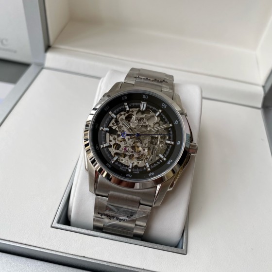IWC- Simple three-hand skeleton men's boutique watch Automatic Japan Citizen 82S0 skeleton movement