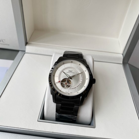 IWC- Simple three-hand skeleton men's boutique watch Automatic Japan Citizen 82S0 skeleton movement