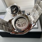 IWC- Simple three-hand skeleton men's boutique watch Automatic Japan Citizen 82S0 skeleton movement