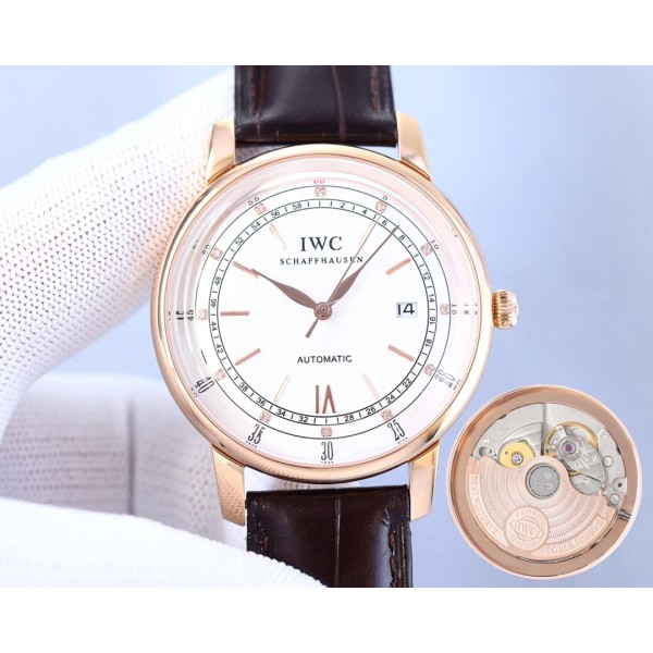 IWC- Portofino Original 9015® movement style with Italian cowhide 3D three-dimensional sense of ultra-thin technology
