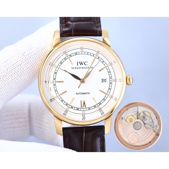 IWC- Portofino Original 9015® movement style with Italian cowhide 3D three-dimensional sense of ultra-thin technology
