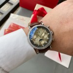 IWC- Fine men's watches Fully automatic mechanical movement, top 316 steel case and strap