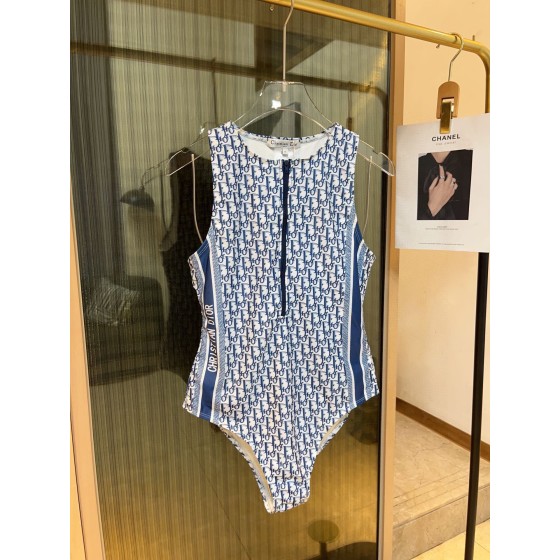 Dior old flower one piece swimming costume