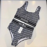 Dior High Stretch Casual Suit Swimsuit Waist Shaper Petite