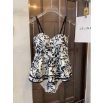 Dior New steel ring one piece swimming costume