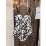 Dior New steel ring one piece swimming costume