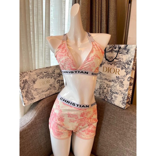 Dior split bikini swimming costume