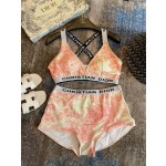 Dior split bikini swimming costume