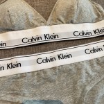 Ck Underwear Women Steelless Triangle Cup with Bra Pads Sexy Sports Bra Low Waist Ck Briefs Swimwear