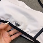 Prada Printed high stretch fitness yoga wear sports suit swimming costume bikini