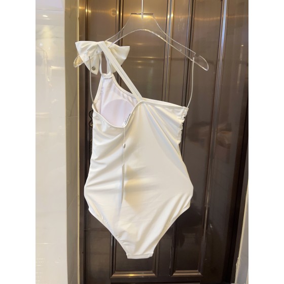 Chanel New one-piece swimming costume with one shoulder