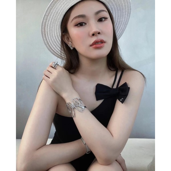 Chanel New one-piece swimming costume with one shoulder