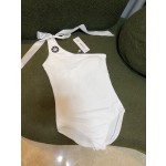 Chanel New one-piece swimming costume with one shoulder