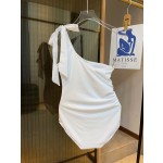 Chanel New one-piece swimming costume with one shoulder