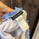 DG High-waisted bikini swimming costume with lace floral straps