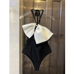 miumiu  one-piece bow bikini swimming costume