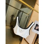 Chanel New Bikini Midi Set Petit Chanel Logo Print Camisole + Triangle Bottoms Separate Swimsuit