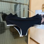 Chanel New Bikini Midi Set Petit Chanel Logo Print Camisole + Triangle Bottoms Separate Swimsuit