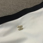 Chanel New Bikini Midi Set Petit Chanel Logo Wrap Tankini + Triangle Bottom Separate Swimsuit