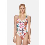 Versac*New Starfish Shell Print Open Back U-Neck One-Piece Swimsuit