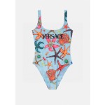 Versac*New Starfish Shell Print Open Back U-Neck One-Piece Swimsuit