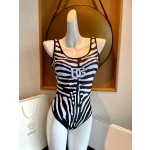 DG stripe new one-piece swimsuit