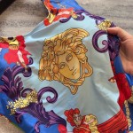 versace new court style lion dading print u-neck halter one piece swimming costume